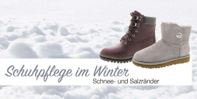 Schuhpflege Schnee- und Salzränder