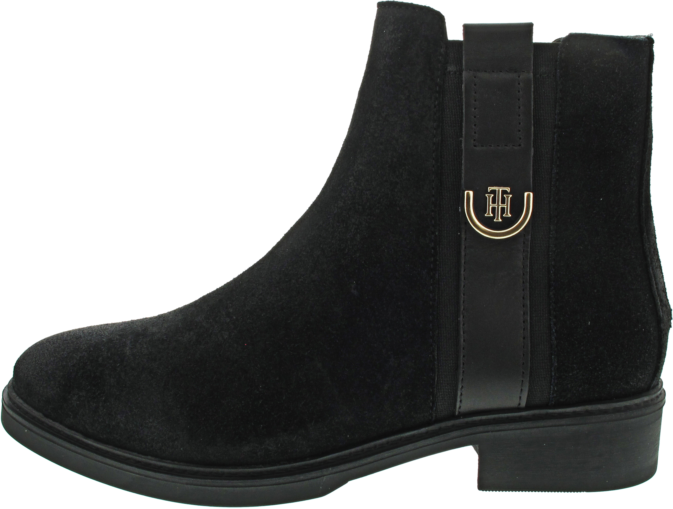 Tommy Hilfiger TH Hardware Suede Flat Bo