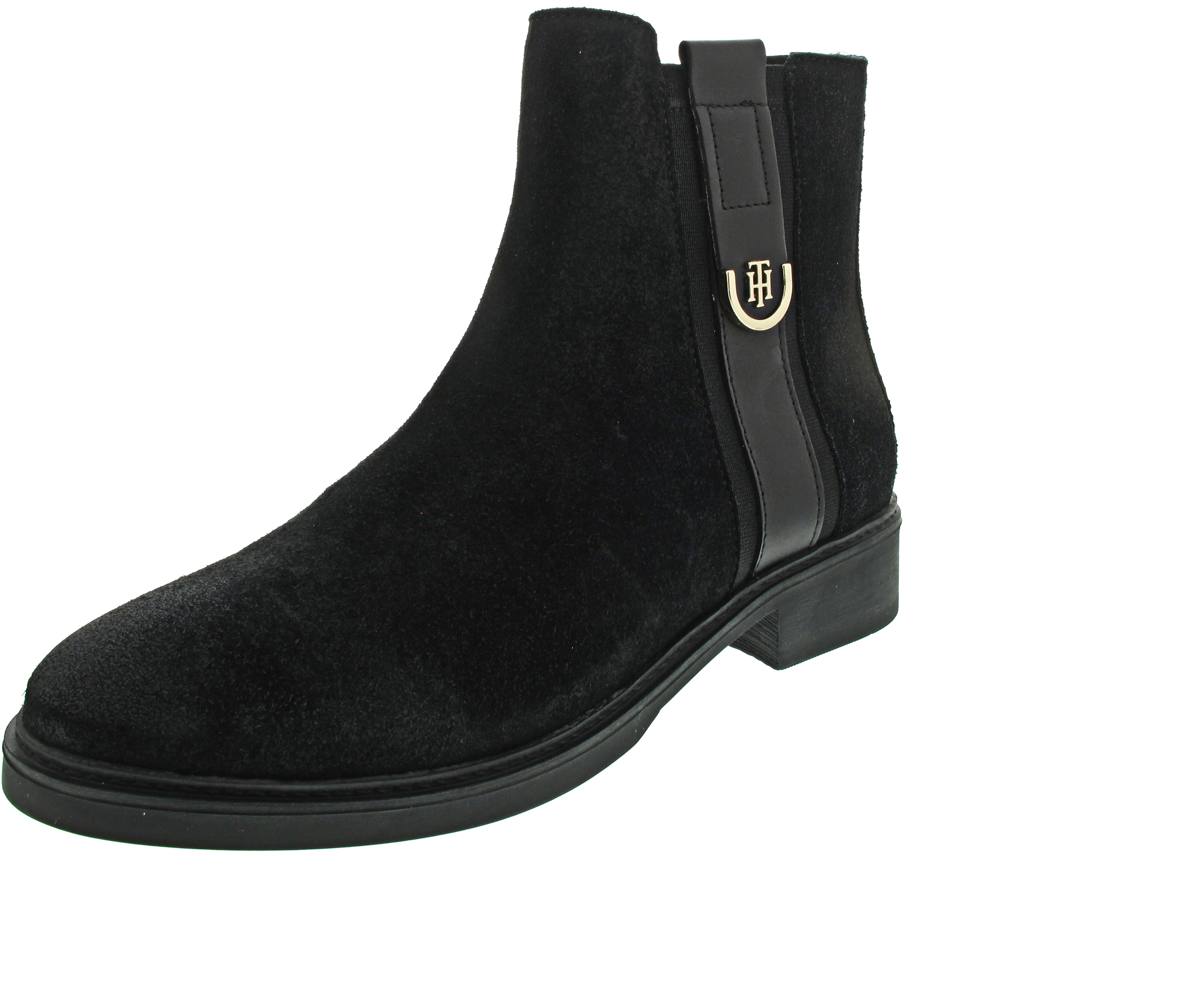 Tommy Hilfiger TH Hardware Suede Flat Bo