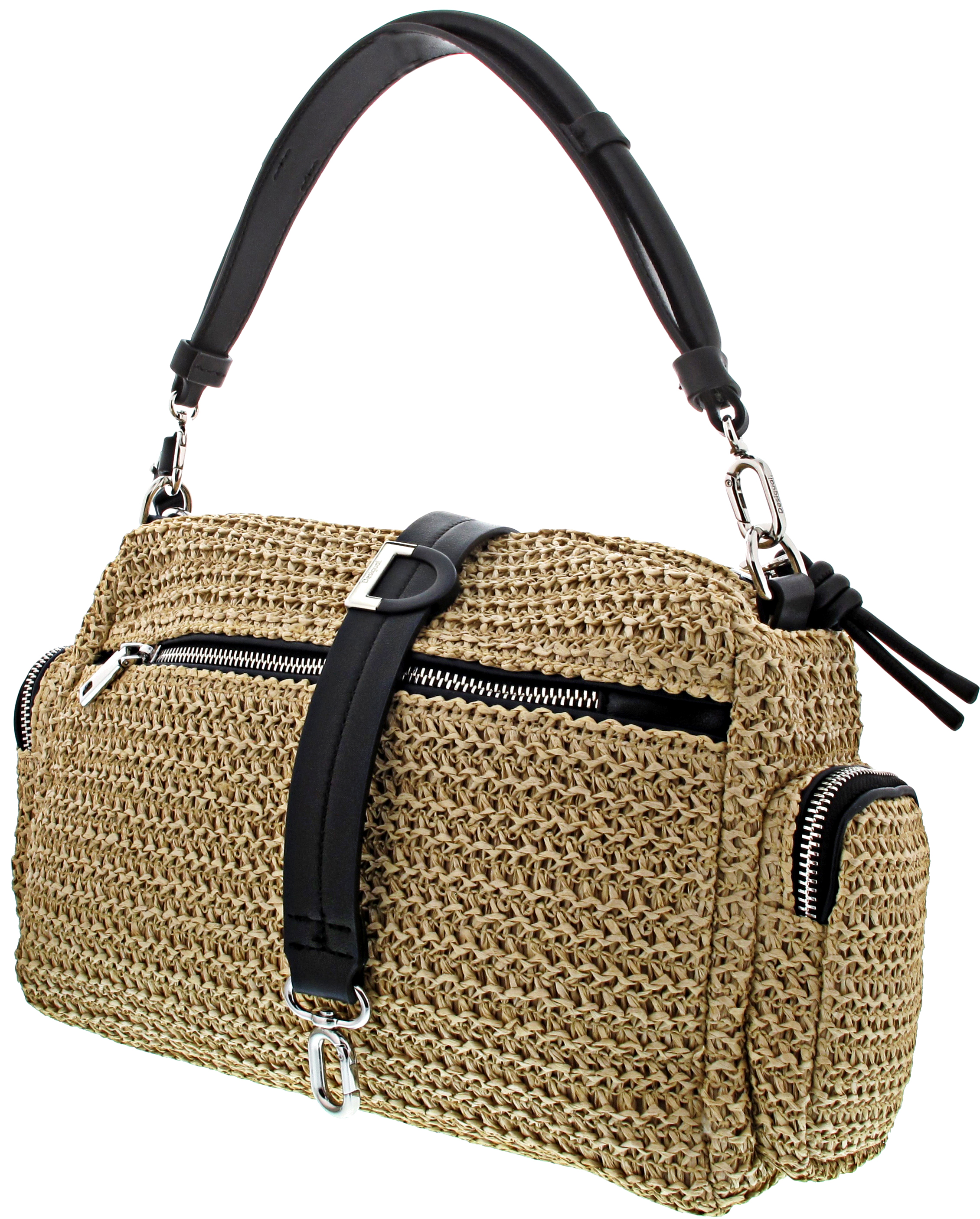 Desigual Half Logo Raffia Habana