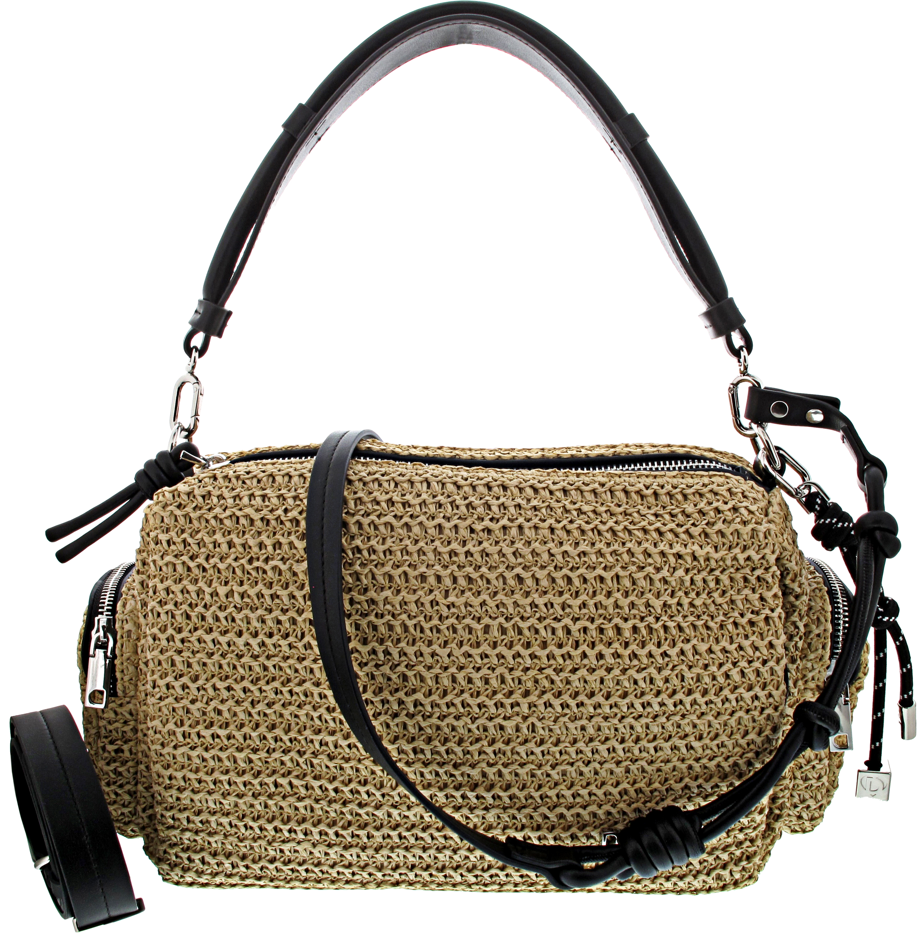 Desigual Half Logo Raffia Habana